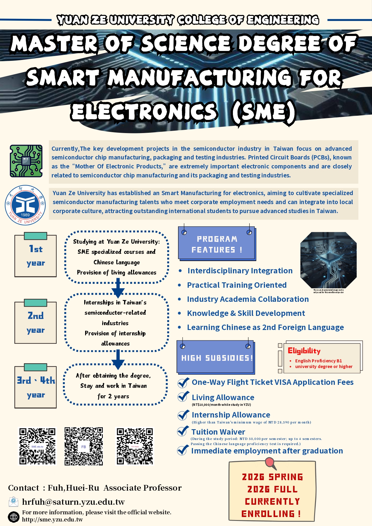 Smart Manufacturing for Electronics Master Program